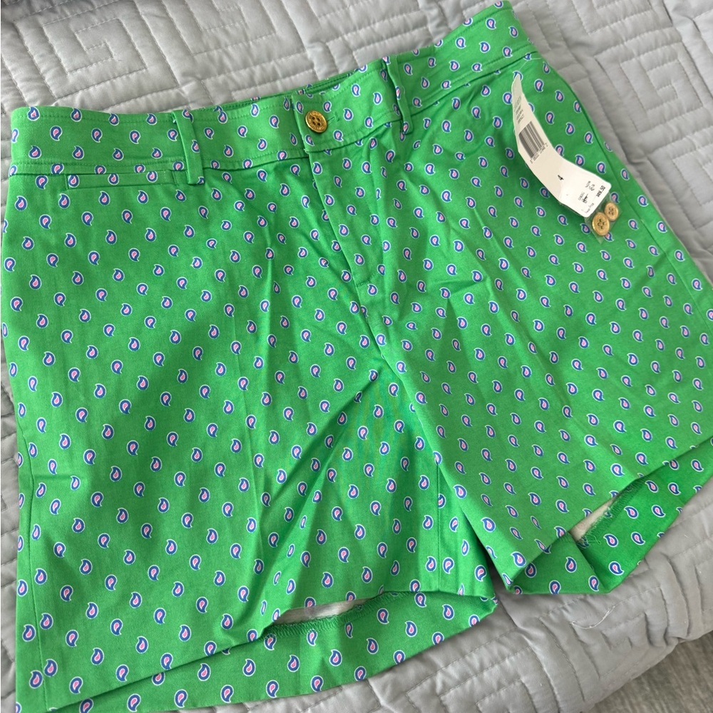 Ralph Lauren Green Patterned Women's Bermudas - Picture 5 of 6